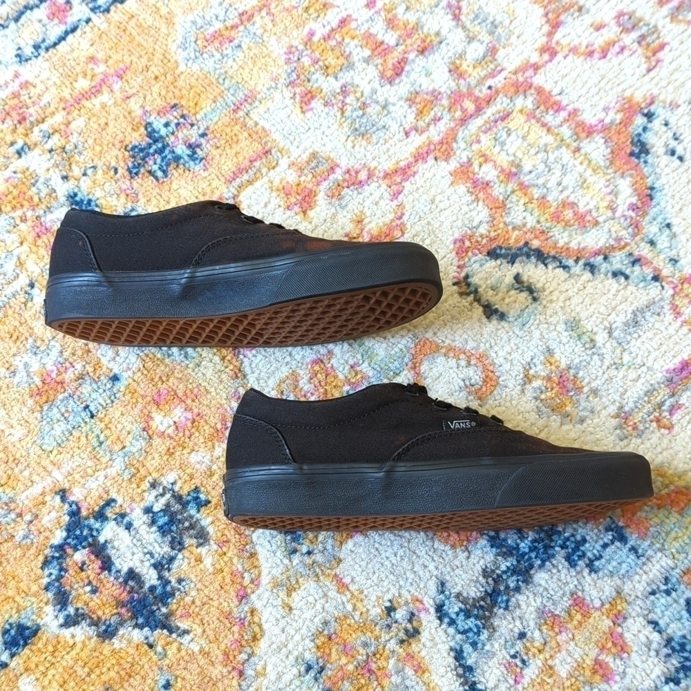 Vans Lo Pro Era Bleach Splattered Grunge Classic Canvas Skate Sneakers Black 6.5 - Picture 6 of 16